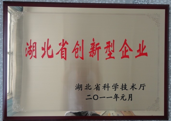 湖北省创新型企业证书