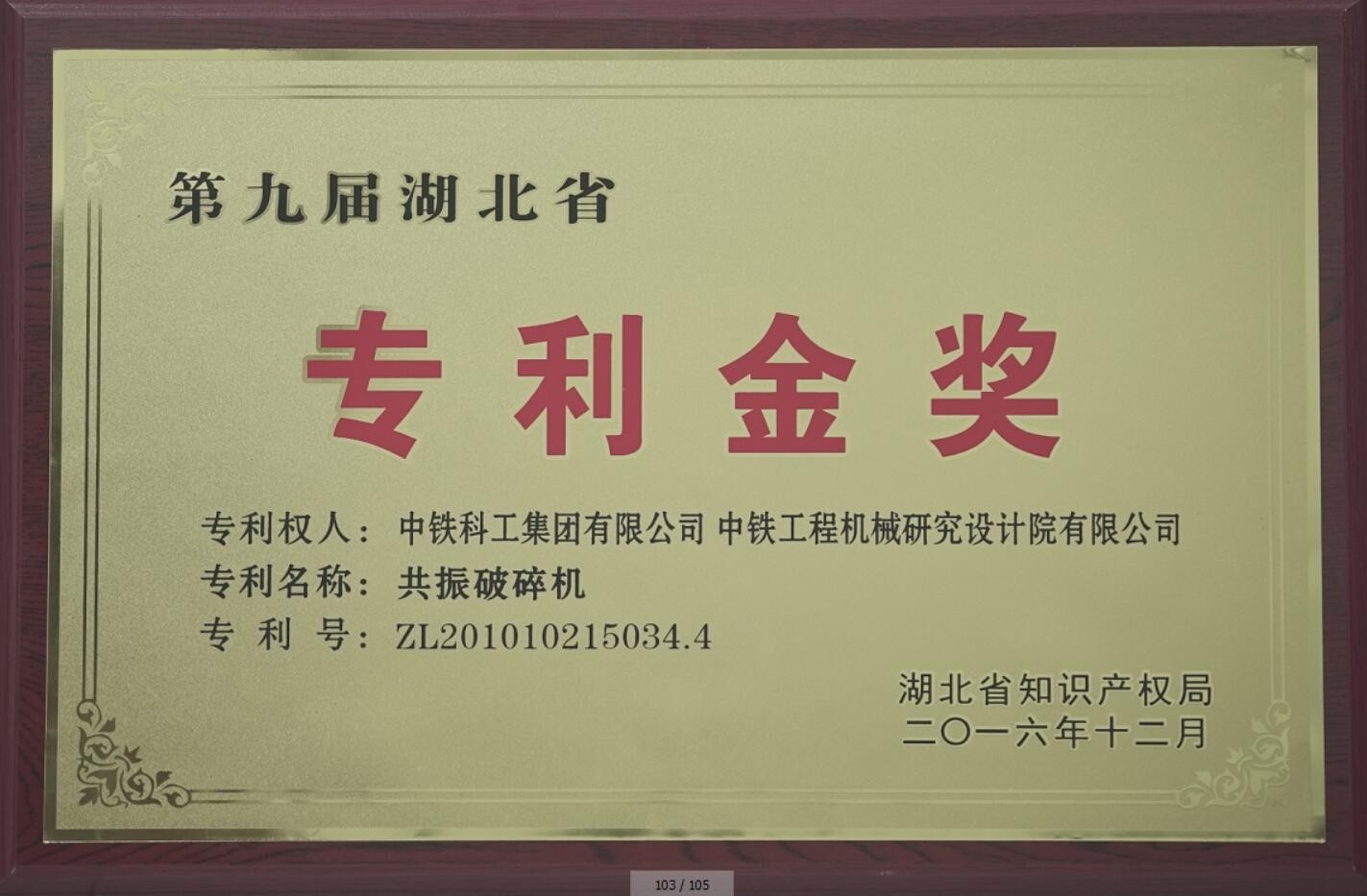 专利金奖